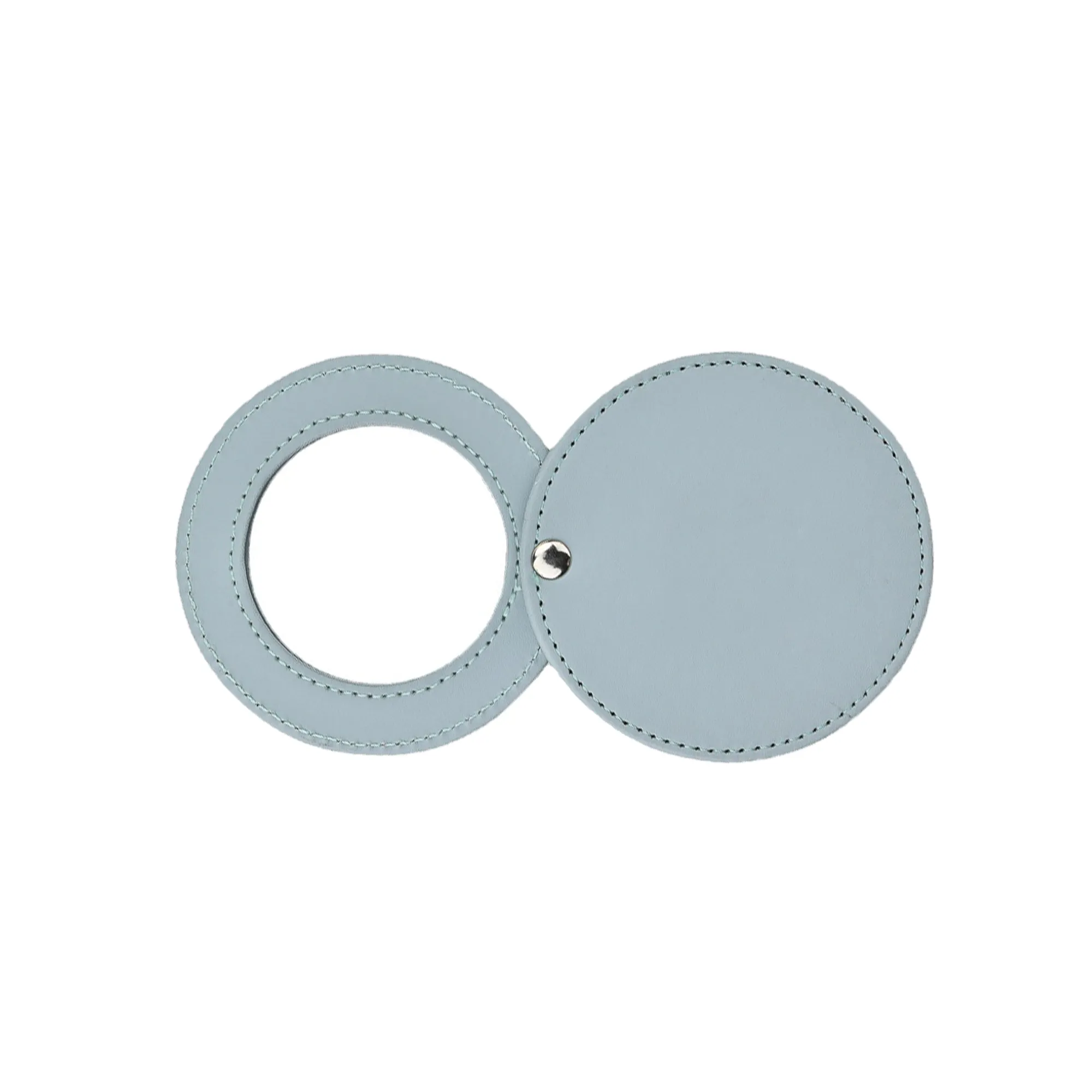Elegant Mini PU Leather Single-sided Makeup Mirror 6