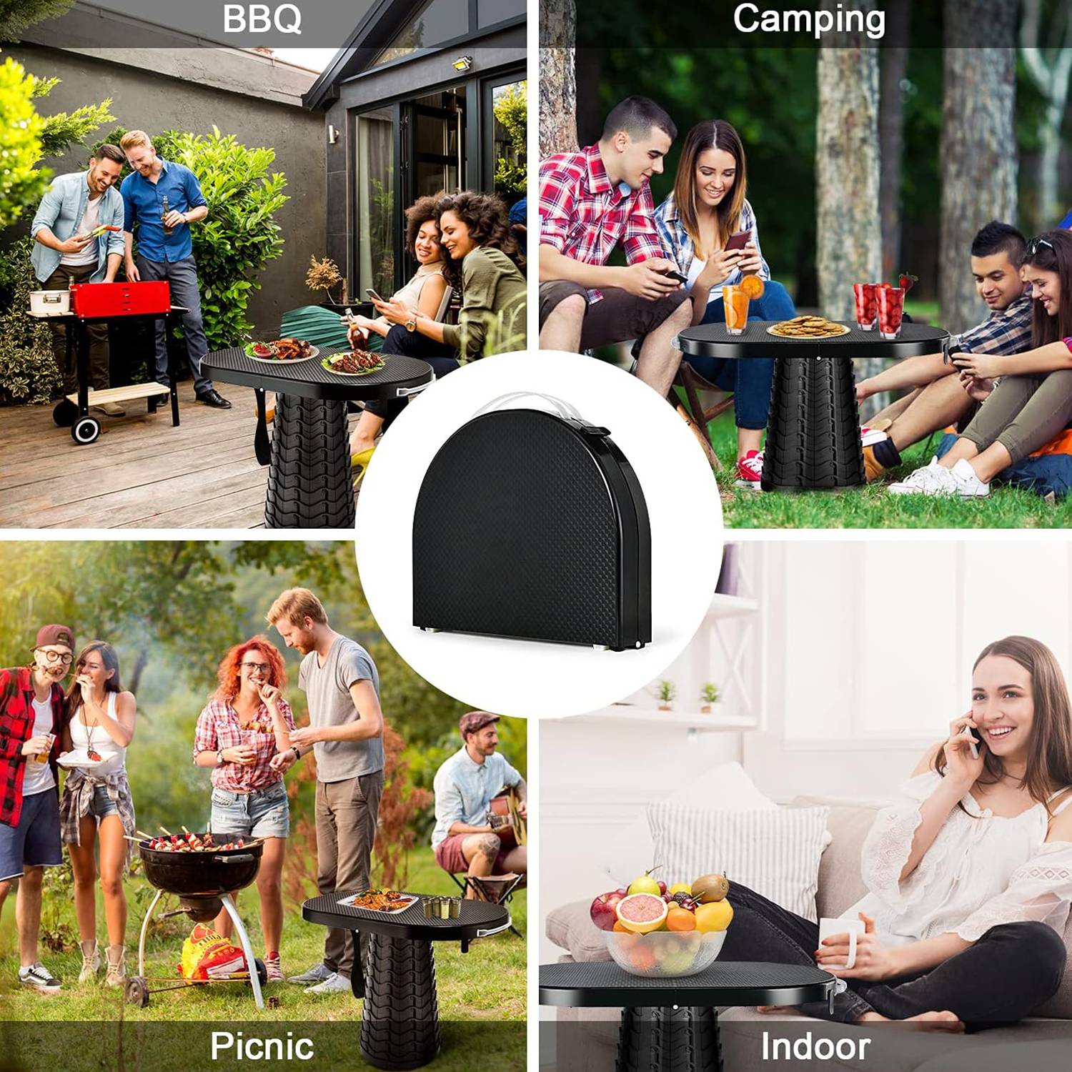 Adjustable outdoor picnic small tables and chairs 5