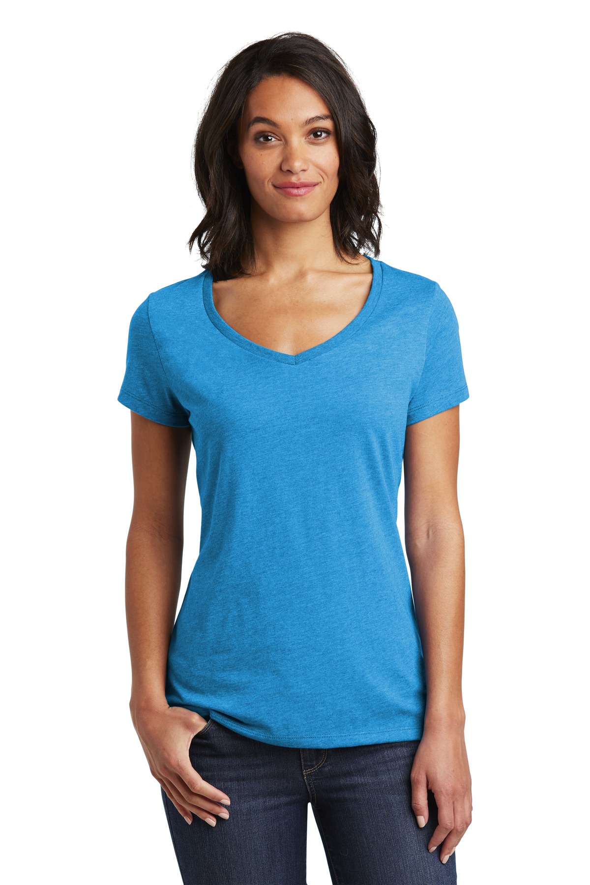 District Women's Very Important Tee V-Neck. DT6503 36