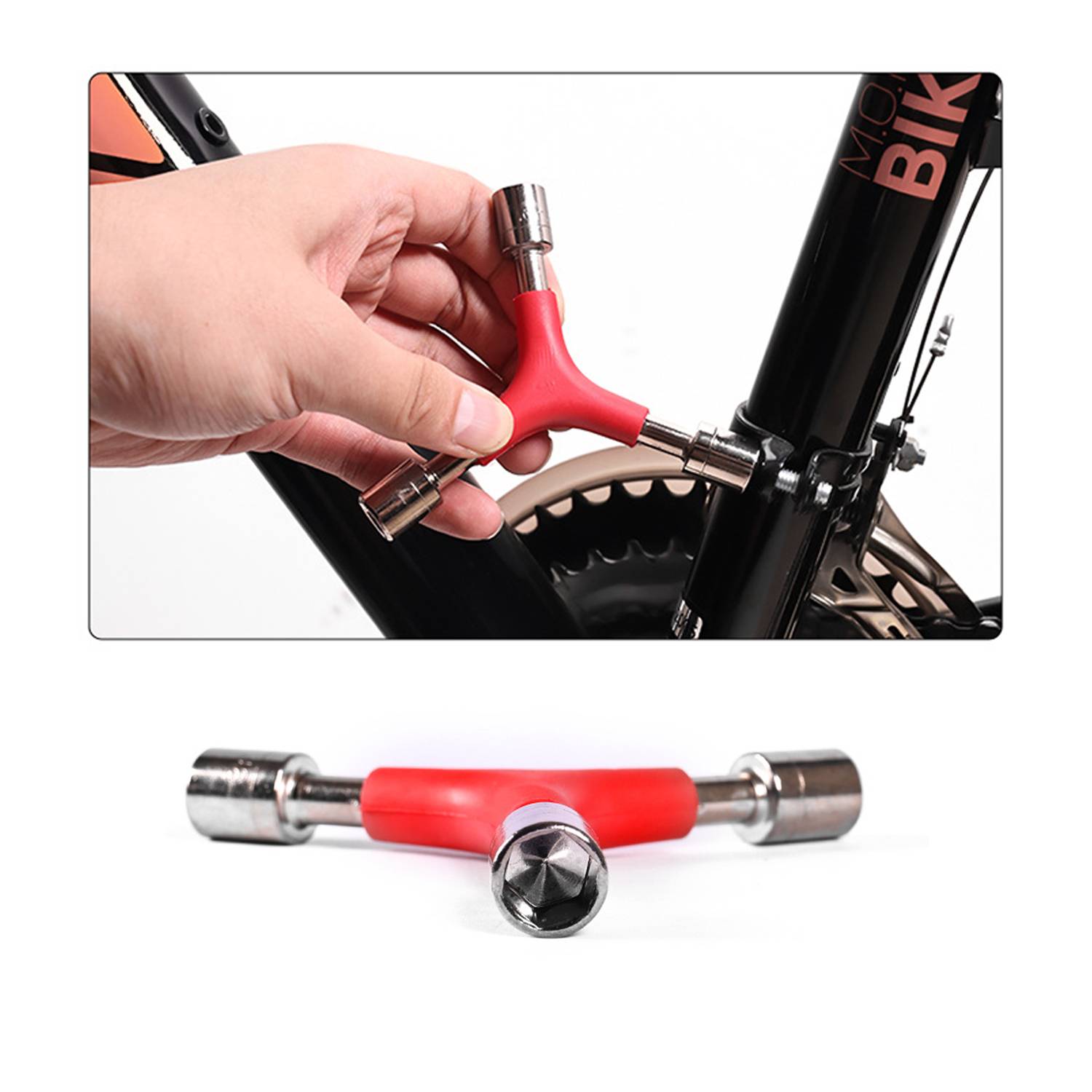 Bicycle Y-Shaped 3 Way Portable Wrench 5