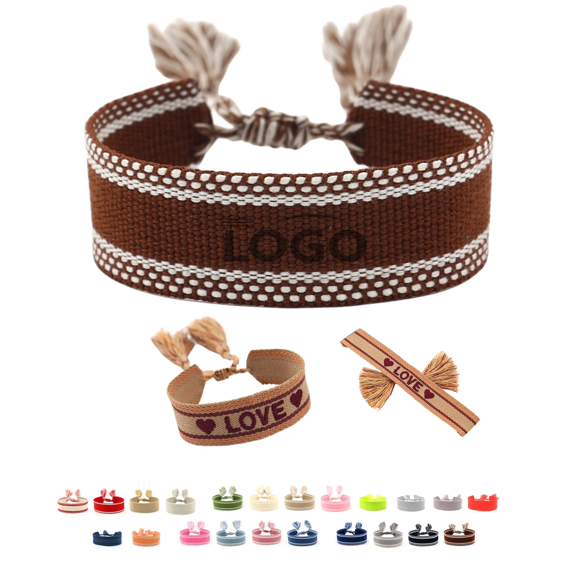 Woven Embroidery Tassel Bracelet