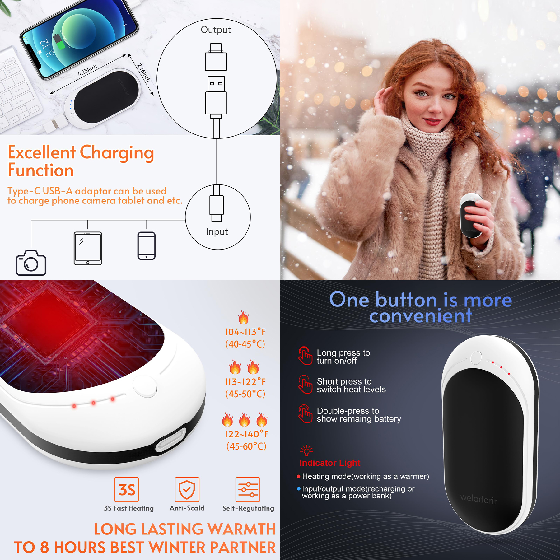 Hand Warmers 5200mAh Power Bank 2