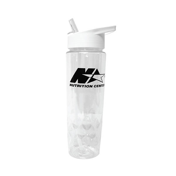 24 oz. Poly-Saver PET Bottle with Straw Cap 18
