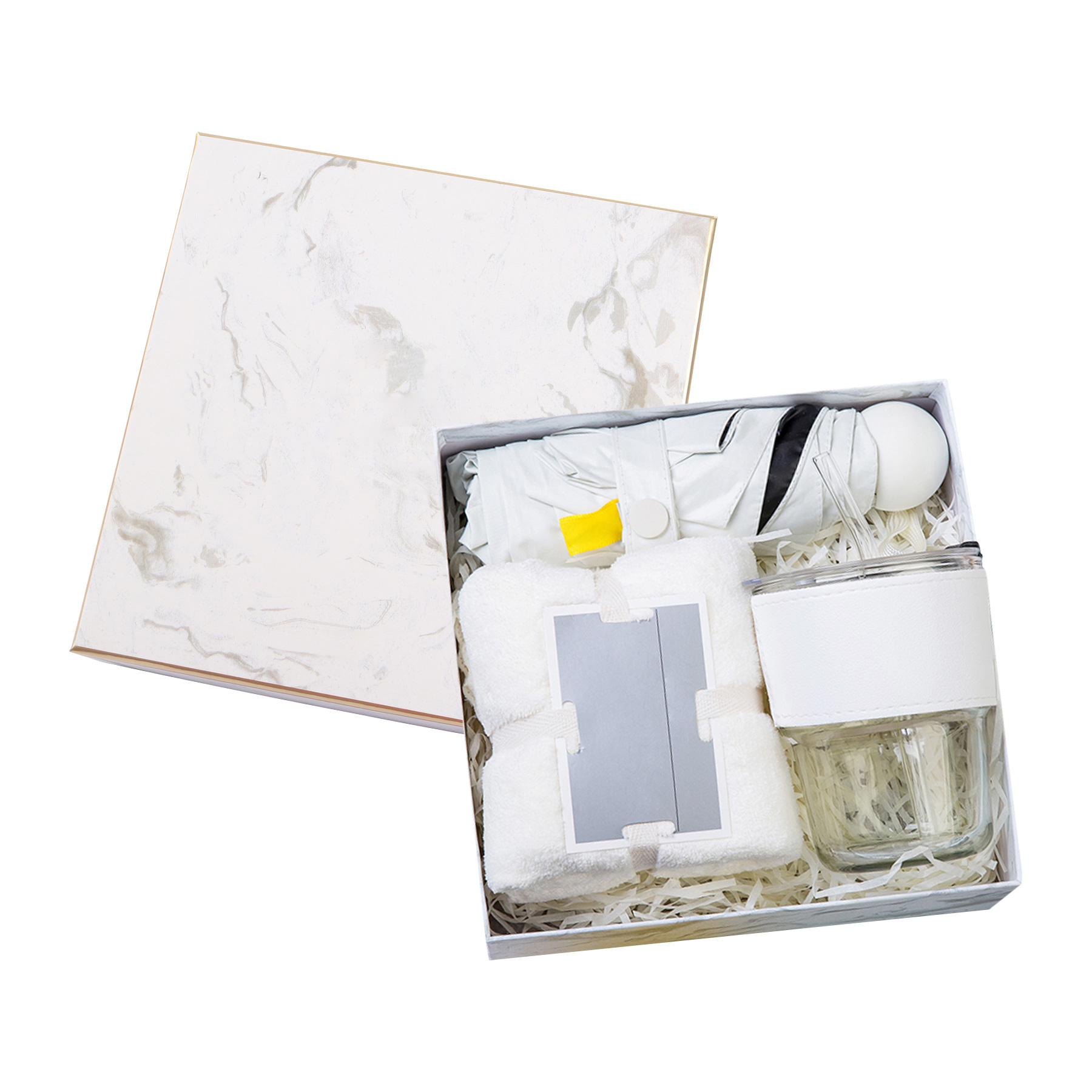 Gift Set with Umbrella, Towel, Handheld Fan 4