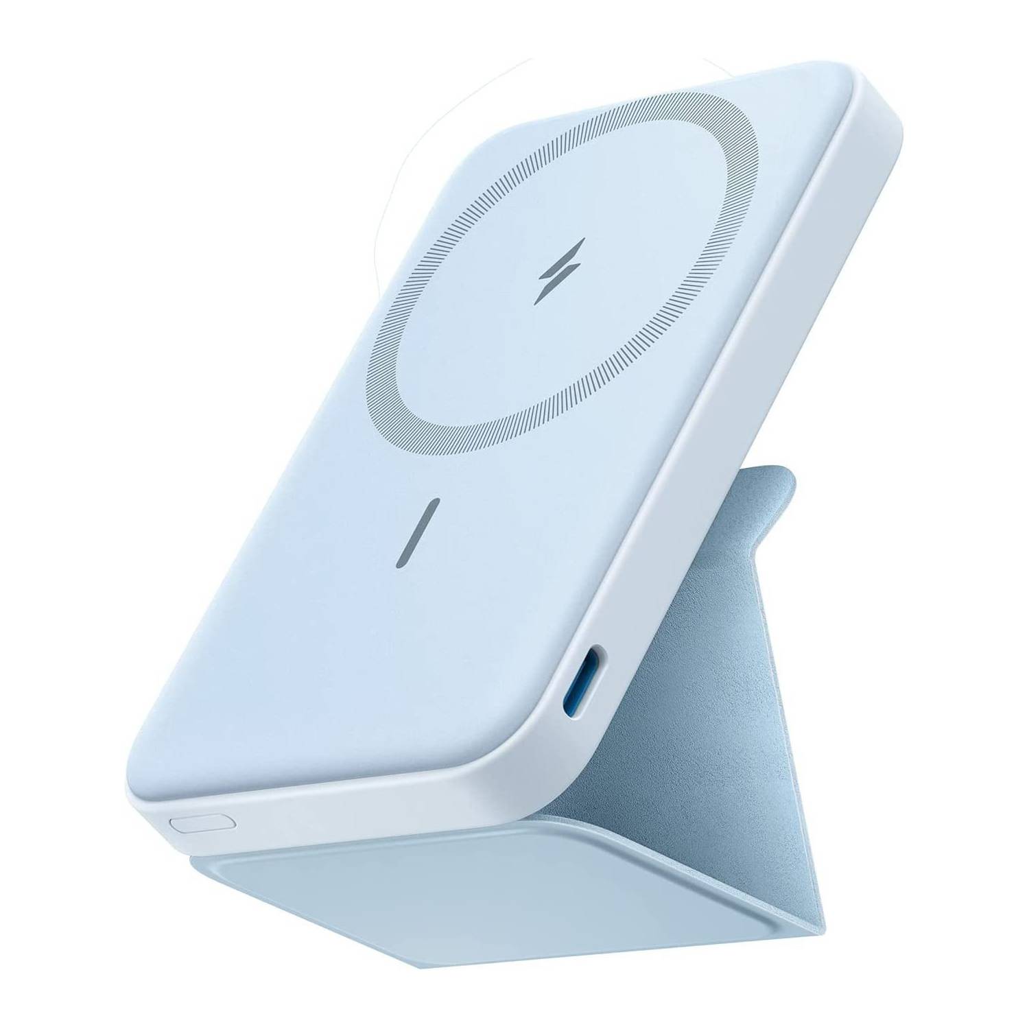 Magnetic Wireless Portable 5000mAh Mobile Power with Stand 5