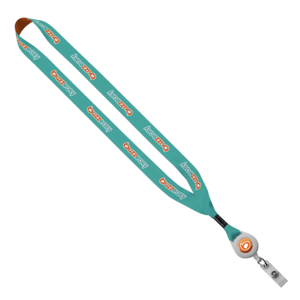 3/4" Dye-Sublimated Lanyard with Metal Crimp & Retractable Badge Reel 3