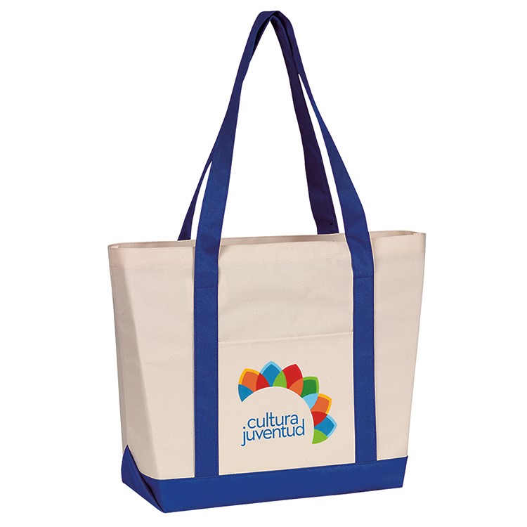 Two-Tone Carry-All Tote, custom tote bag with logo imprint 6