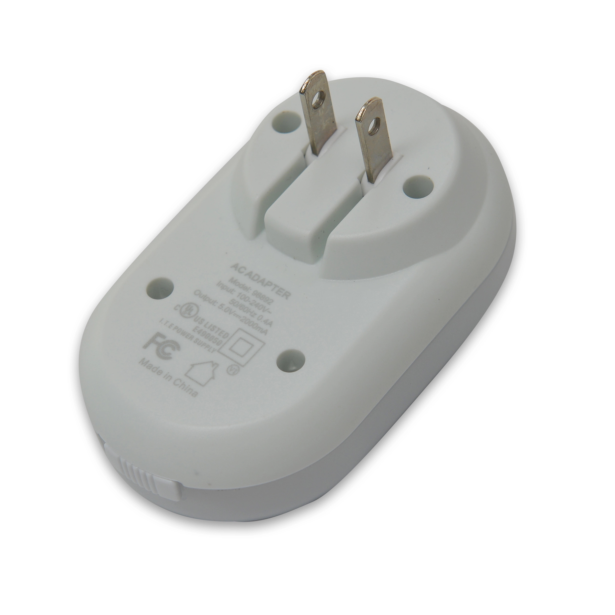 Dual USB 5V2A Quick Wall Charger/Adapter w/ LED Night Light 2
