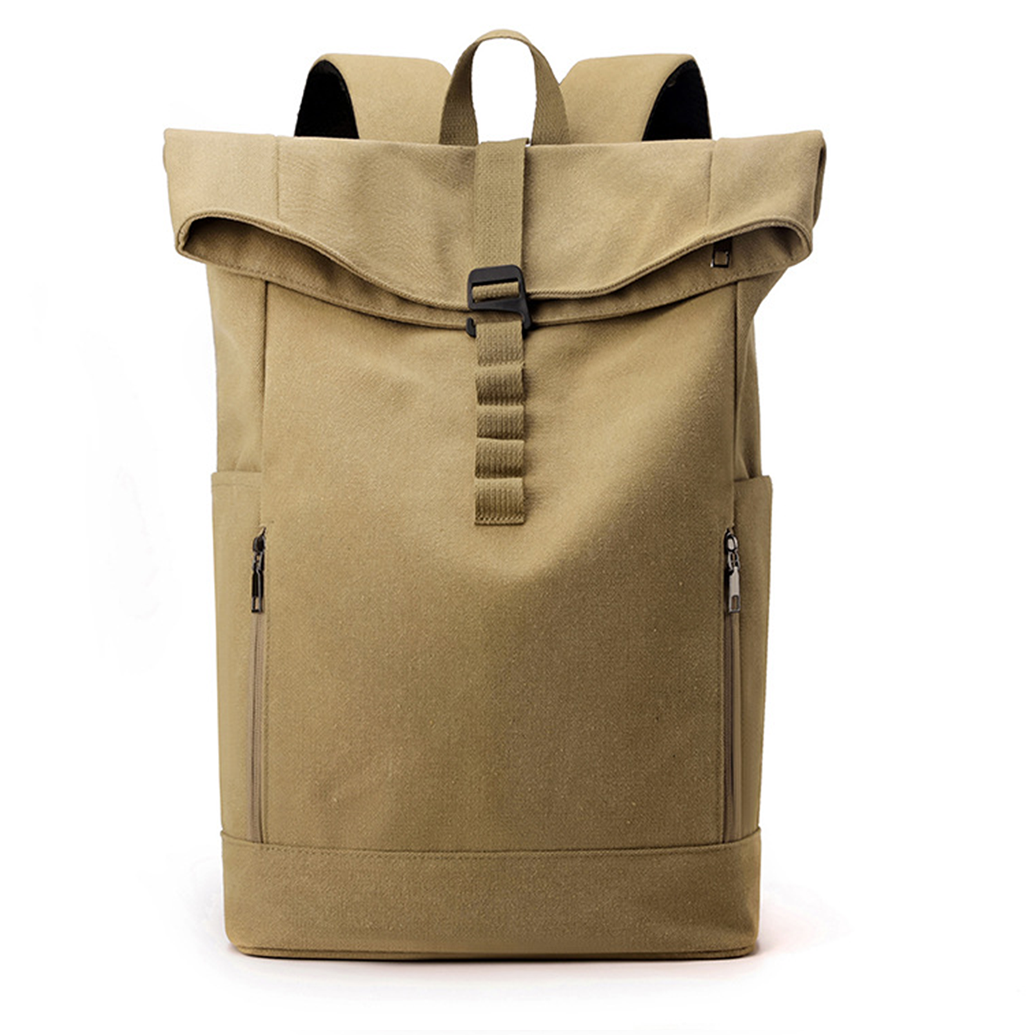 Outdoor Canvas Roll Top Backpack 10
