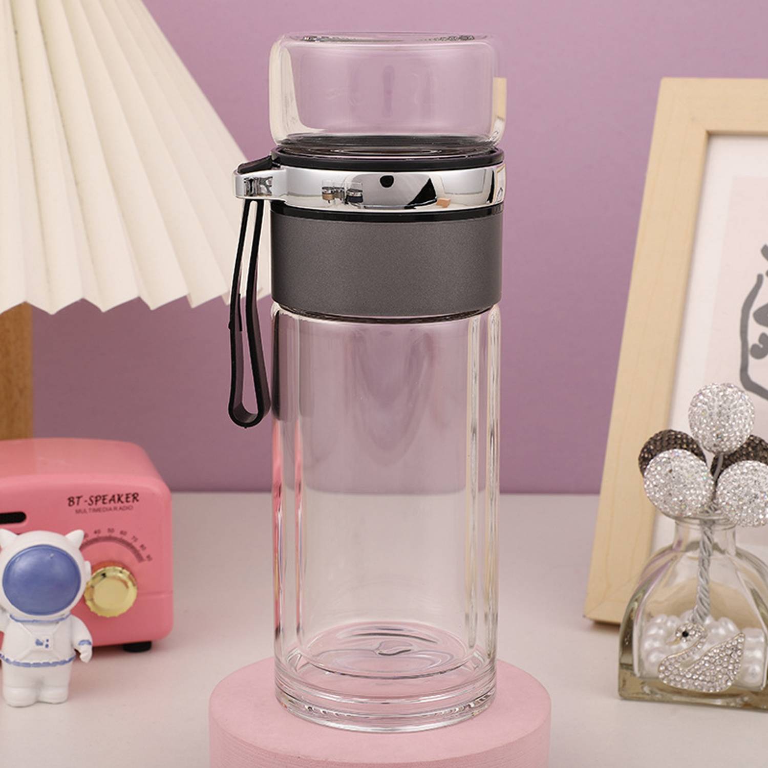 Business tea separated double layer insulated glass cup 6