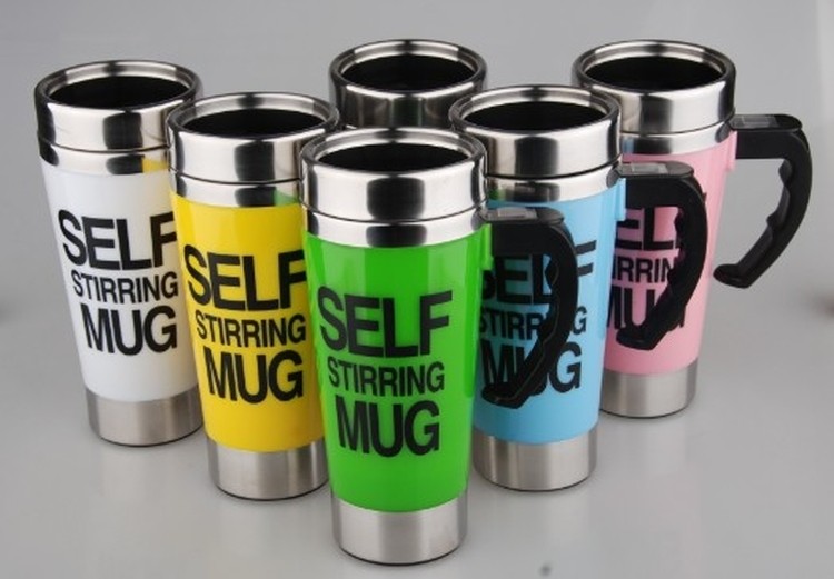 Automatic mixing stainless steel mug 1