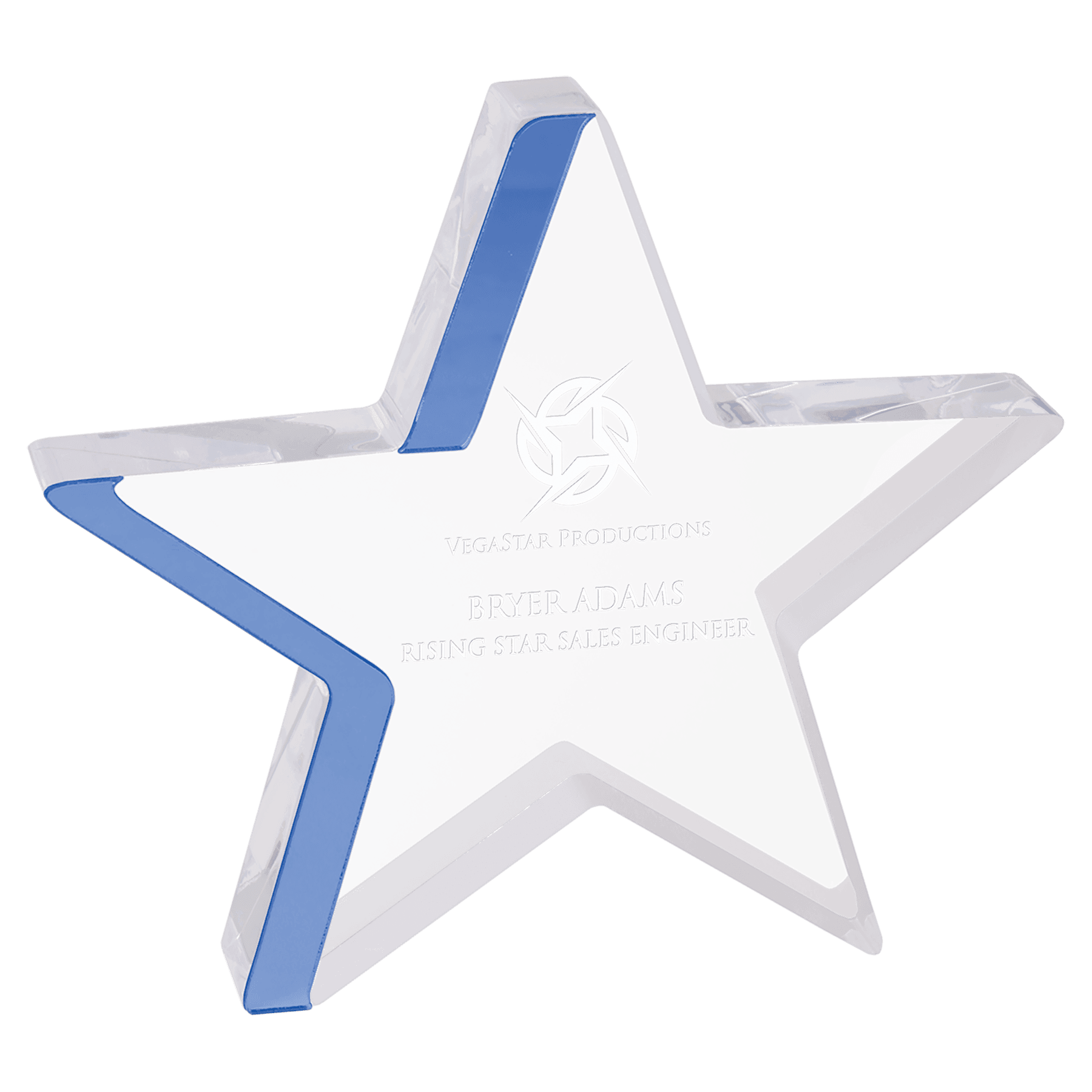 Star Acrylic With Color Edge 2