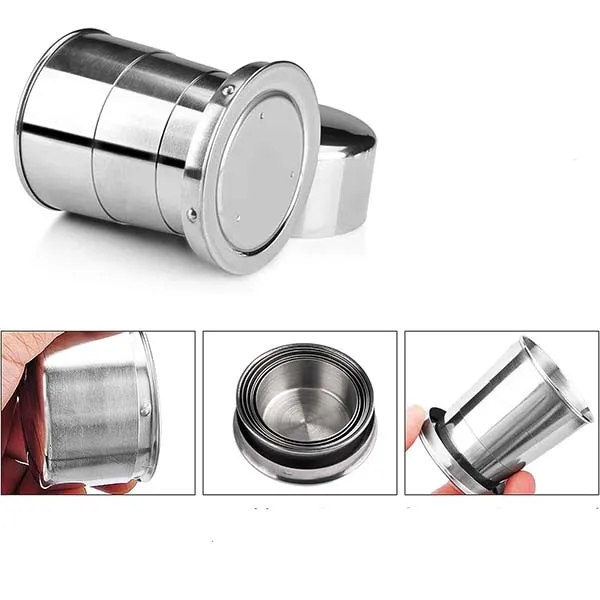Collapsible Telescopic Stainless Steel Portable Cup 3