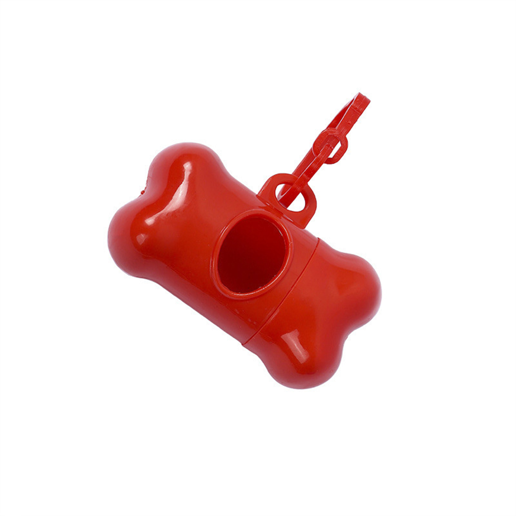 Bone Shaped Pet Bag Dispenser With Carabiner 3