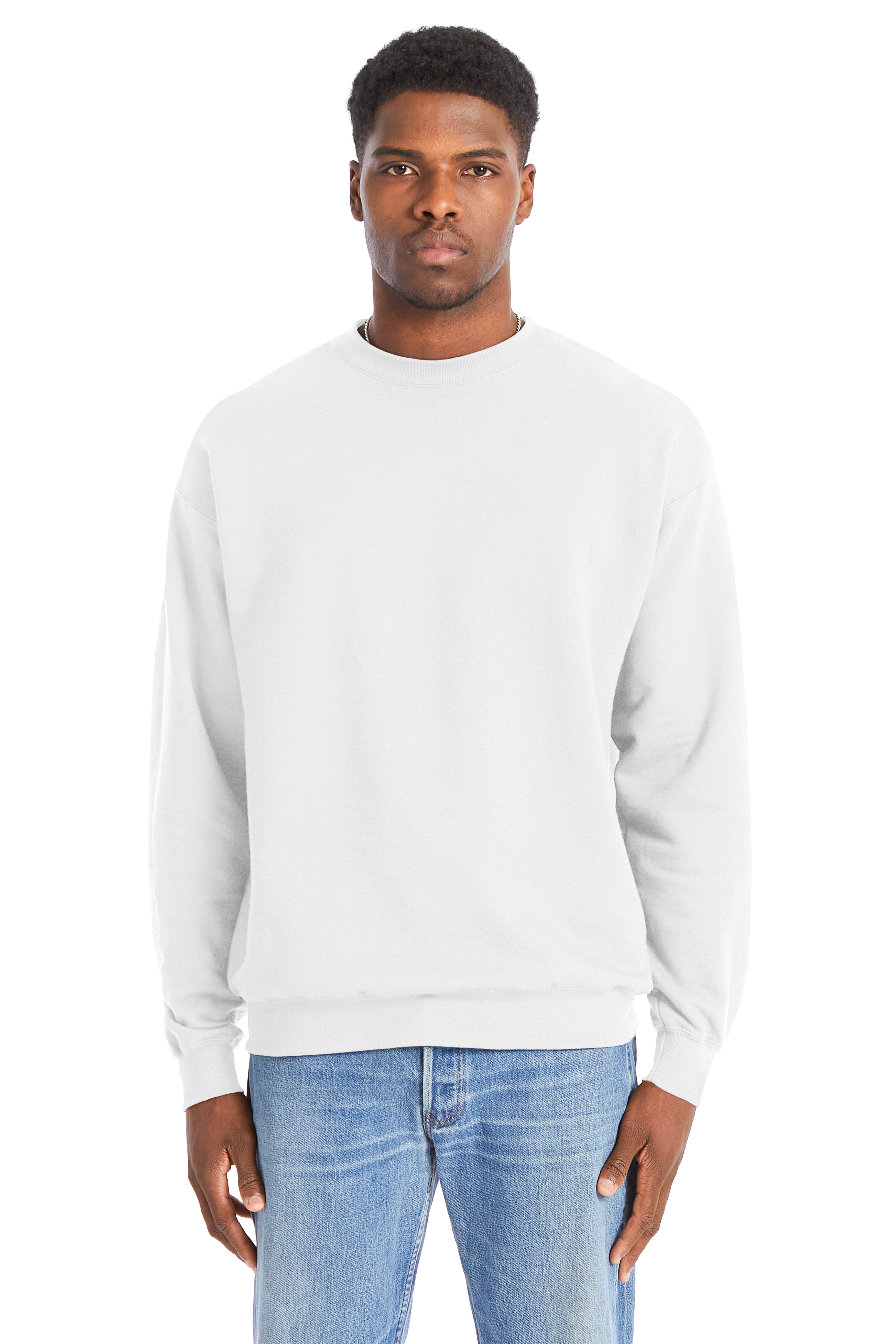 Hanes Perfect Sweat Crewneck, custom hoodie or sweatshirt with logo imprint 8