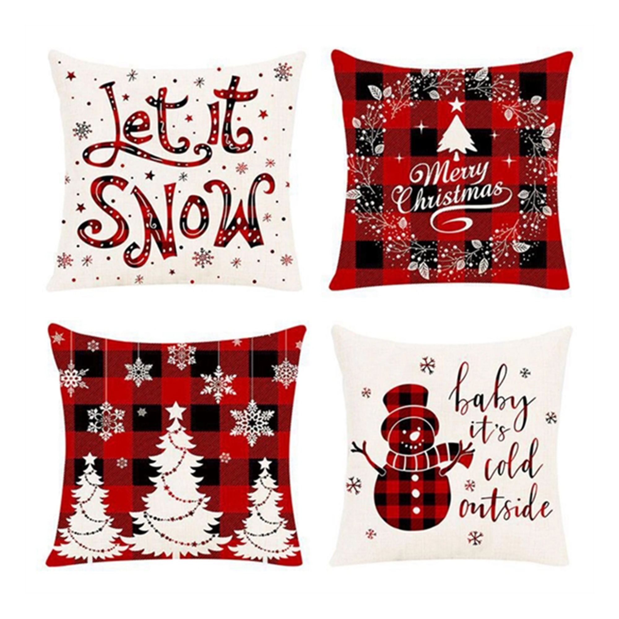 Practical Full Color Christmas Pillow Case 8