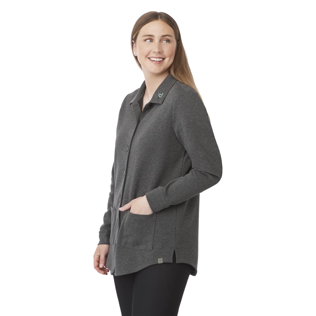 RIGI Eco Knit Button Cardi - Women's, custom women's shirt with logo imprint 17
