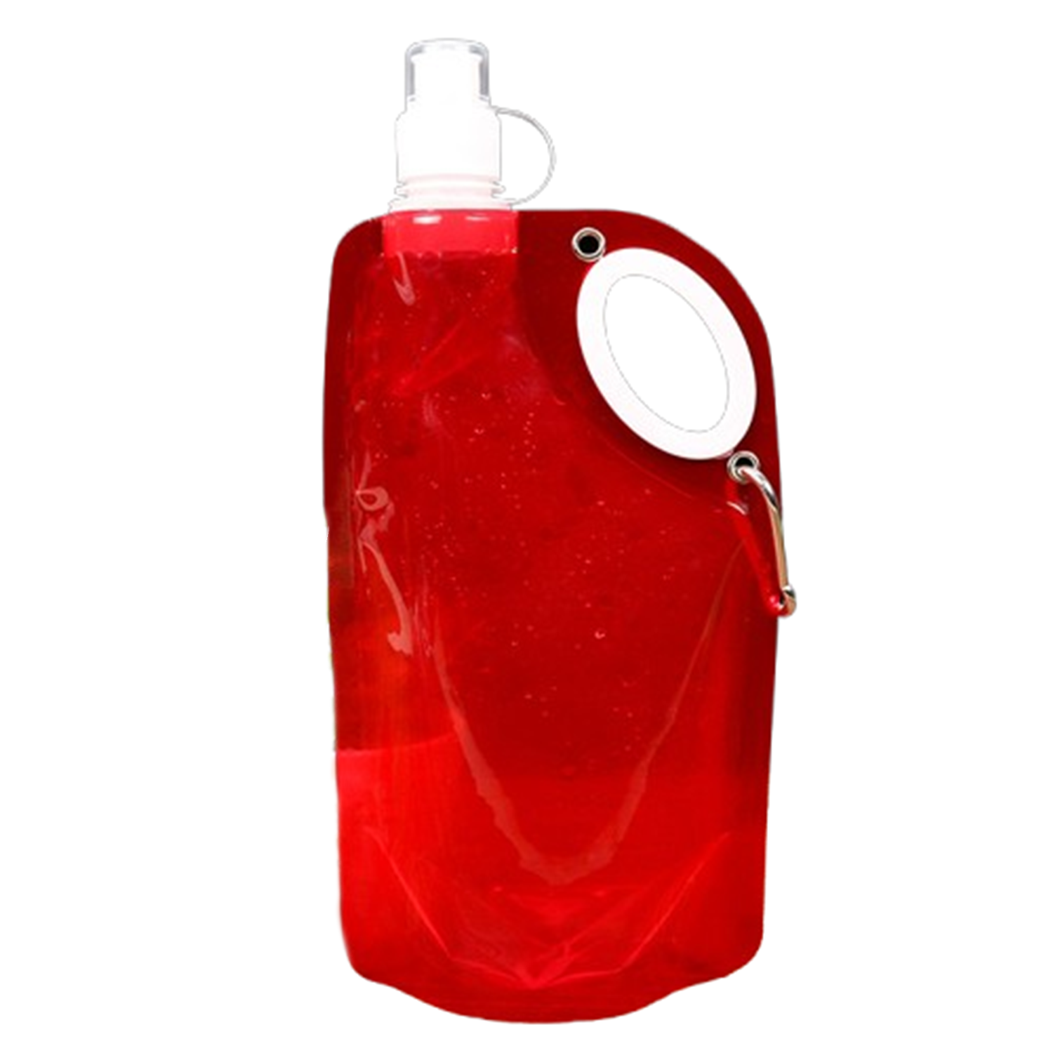 25oz PE Foldable Water Bottle w/ Carabiner 7