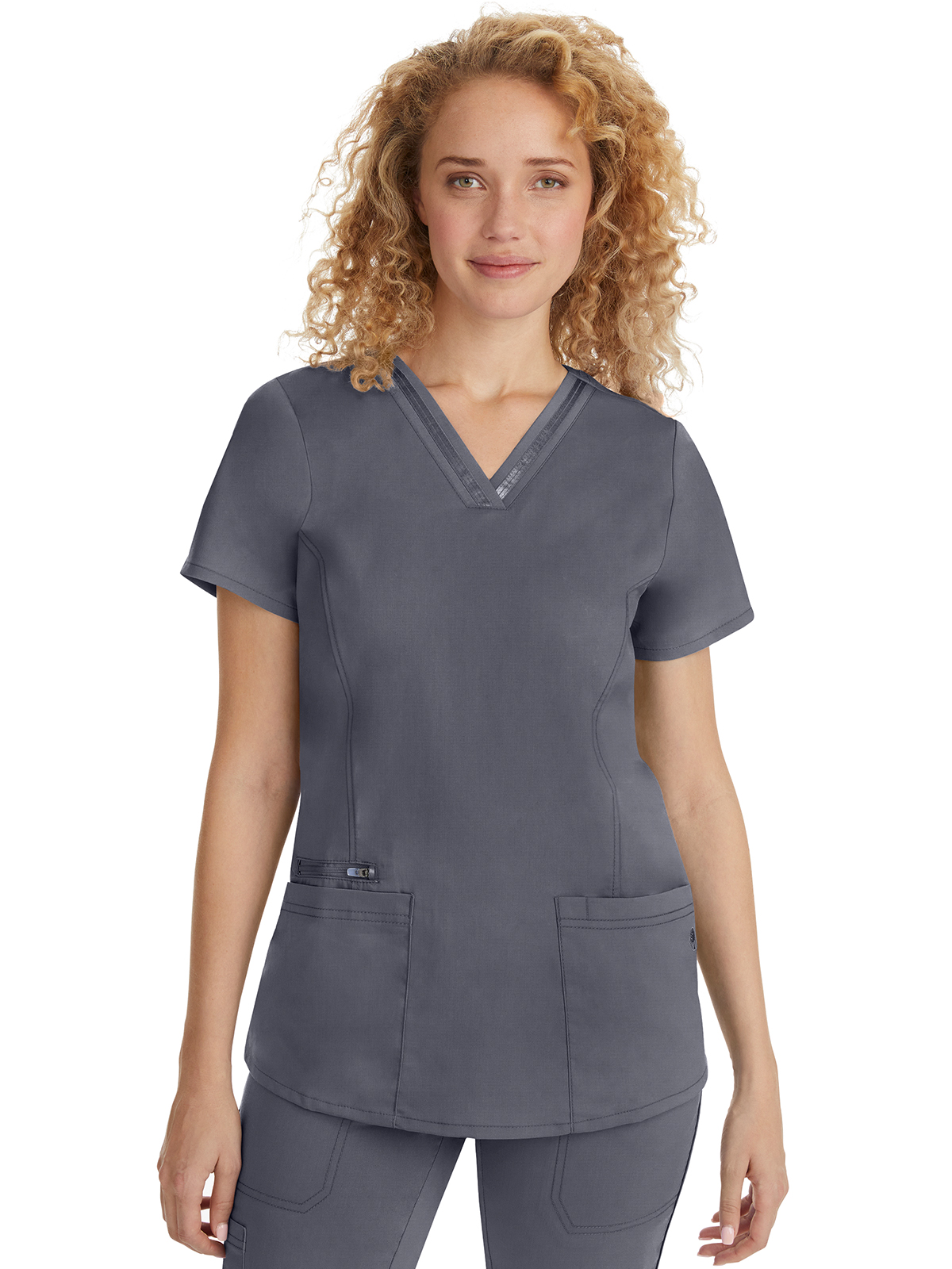 Healing Hands - HH Purple Label - Women's 3-Pocket Jasmin Ribbon Trim Top