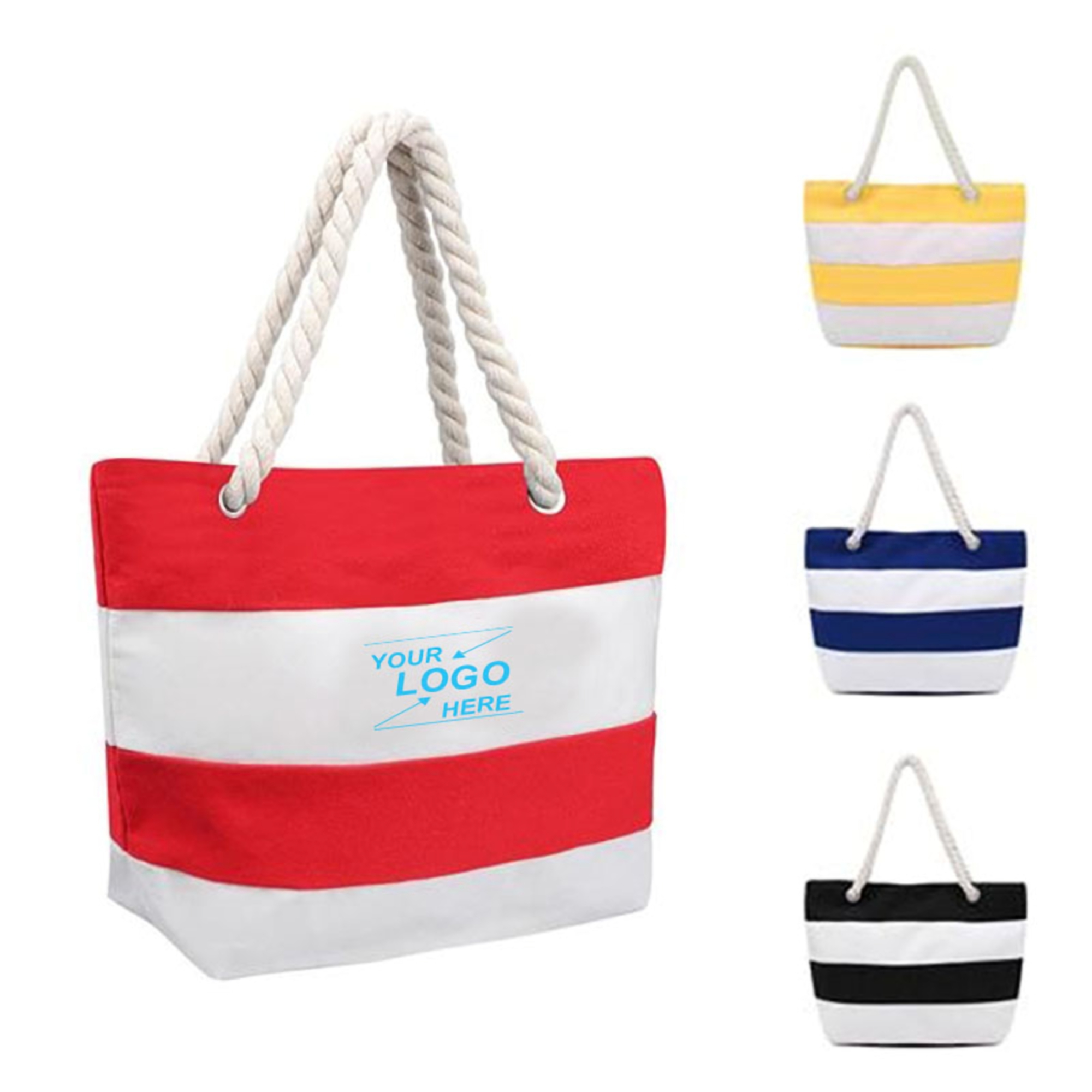 Large Canvas Beach Tote Bag