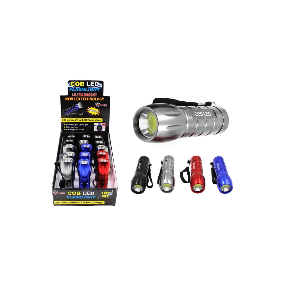 COB LED Flashlights Assorted Colors 2