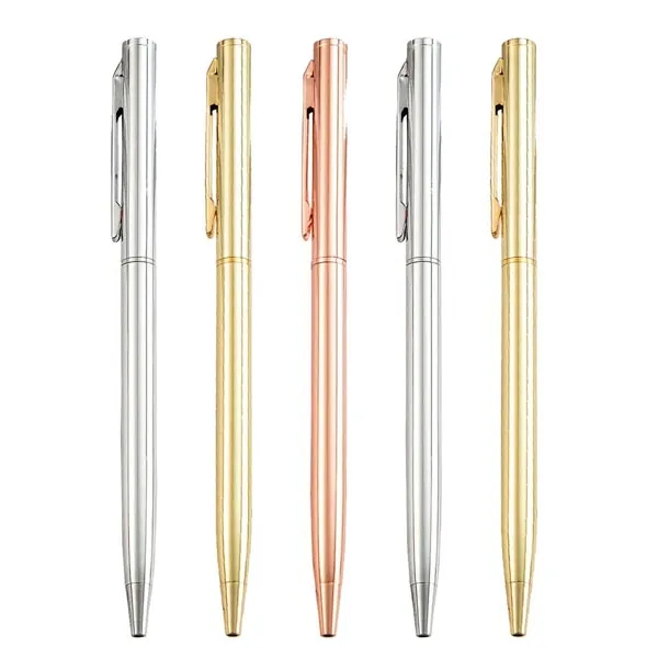 Luxury Gold Slim Metal Hotel Pen 3