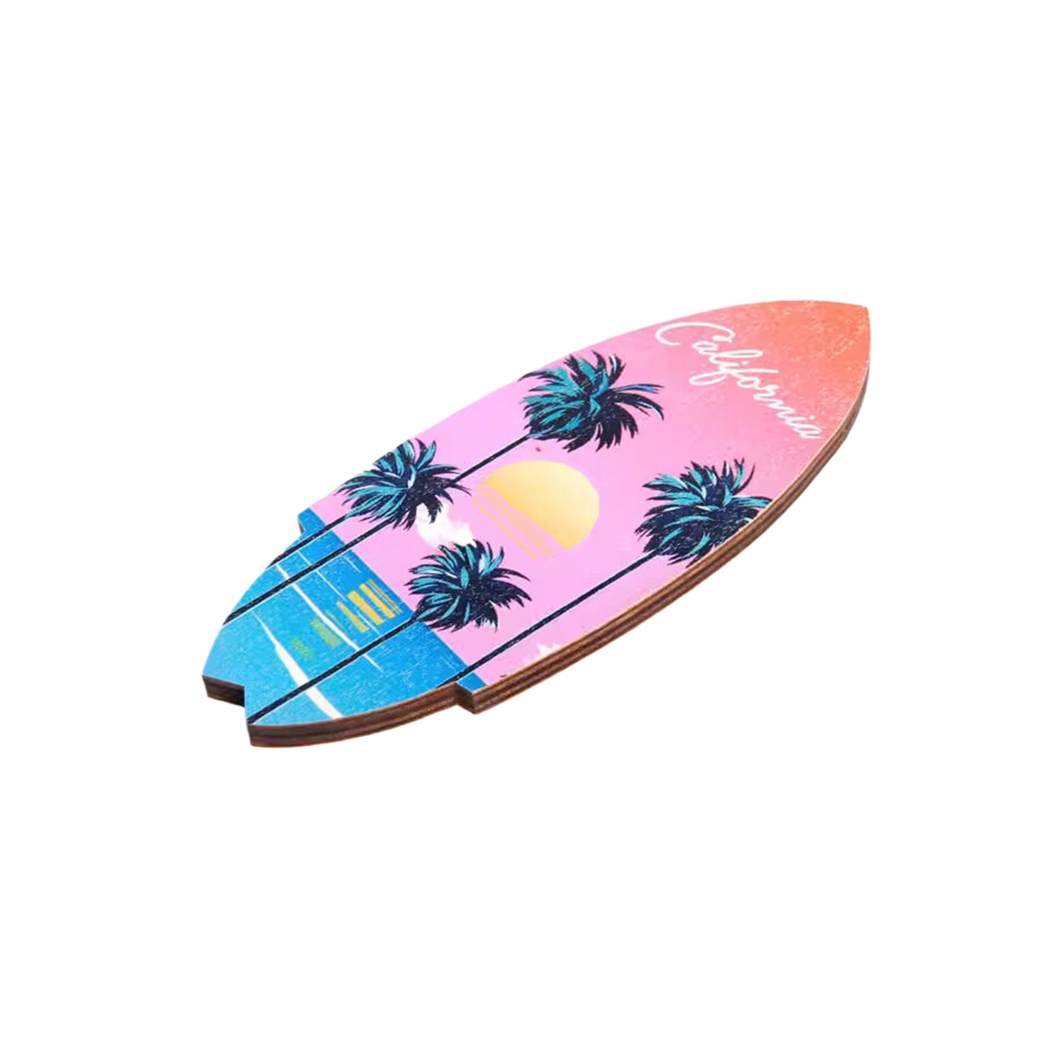 Rocket Shape Wooden Souvenir Magnet 6