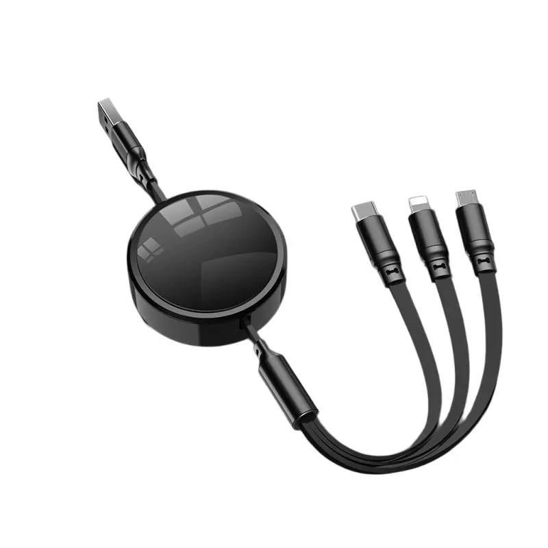 120W 3-in-1 Retractable Charging Cable 2