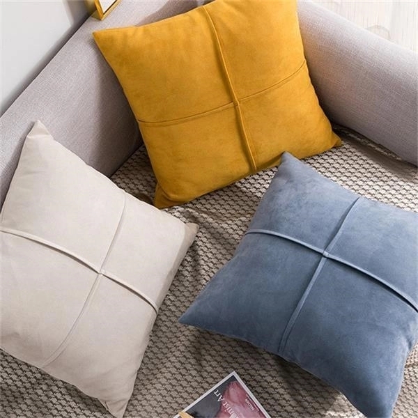 Suede Decorative Throw Pillow Covers 2