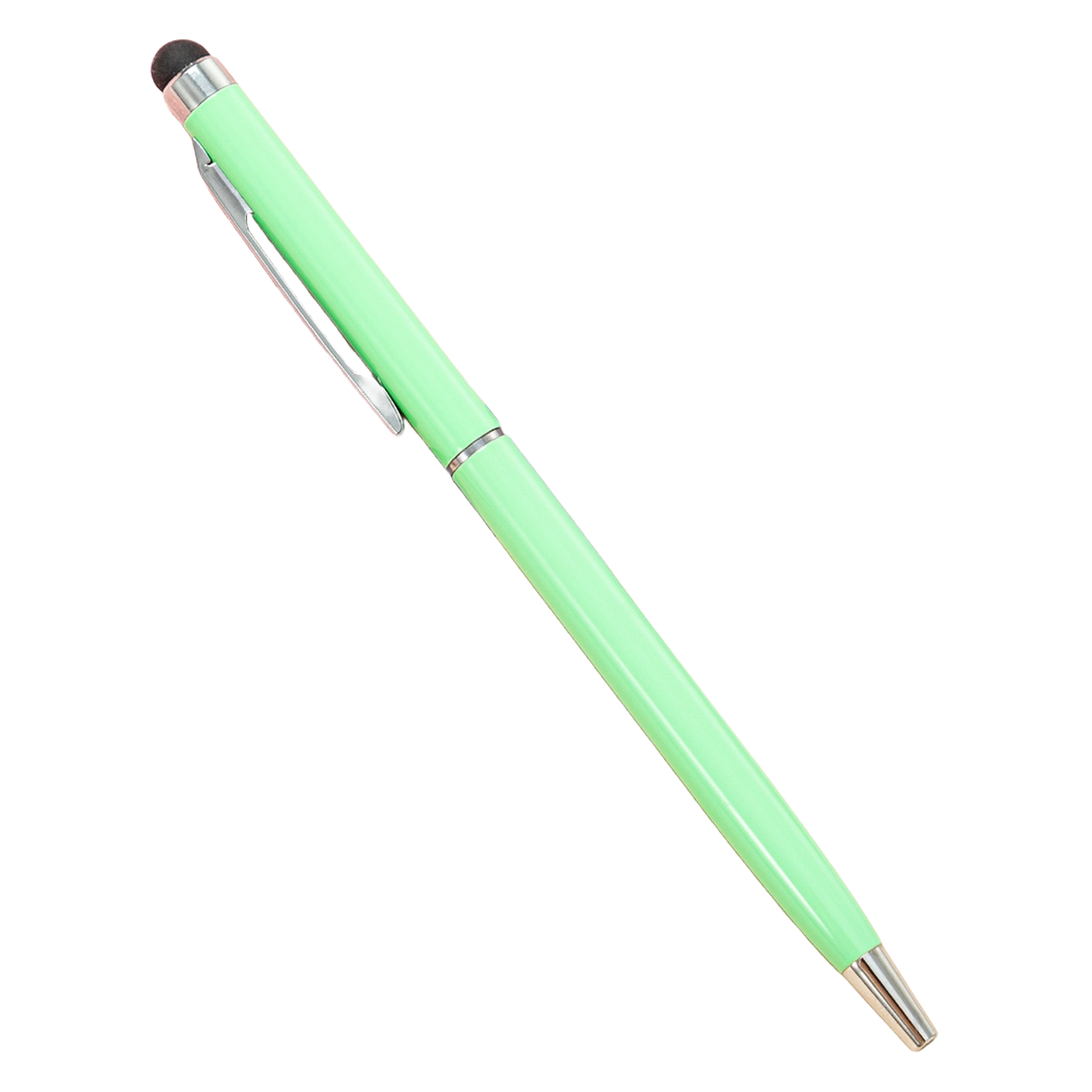 Twist Action Metal Ballpoint Pen W/ Stylus 14