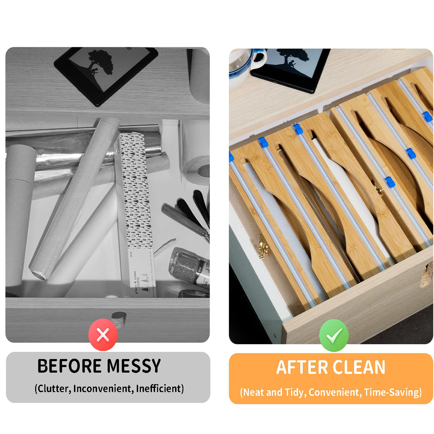 Foil And Plastic Wrap Organizer 3