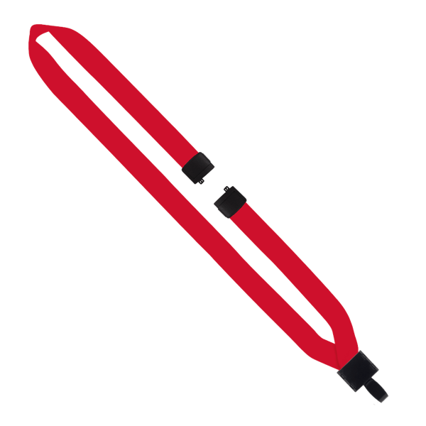 3/4" Polyester Lanyard with Non-Swivel Plastic Hook 106