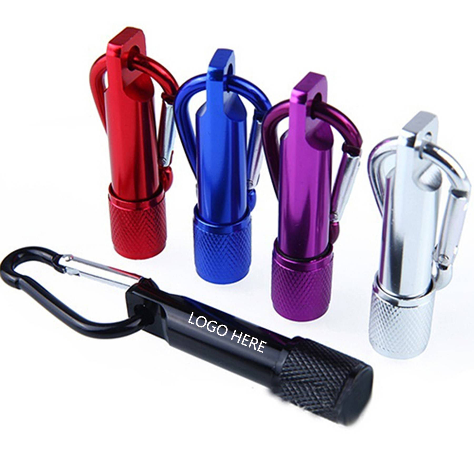 LED Flashlight with Carabiner 1