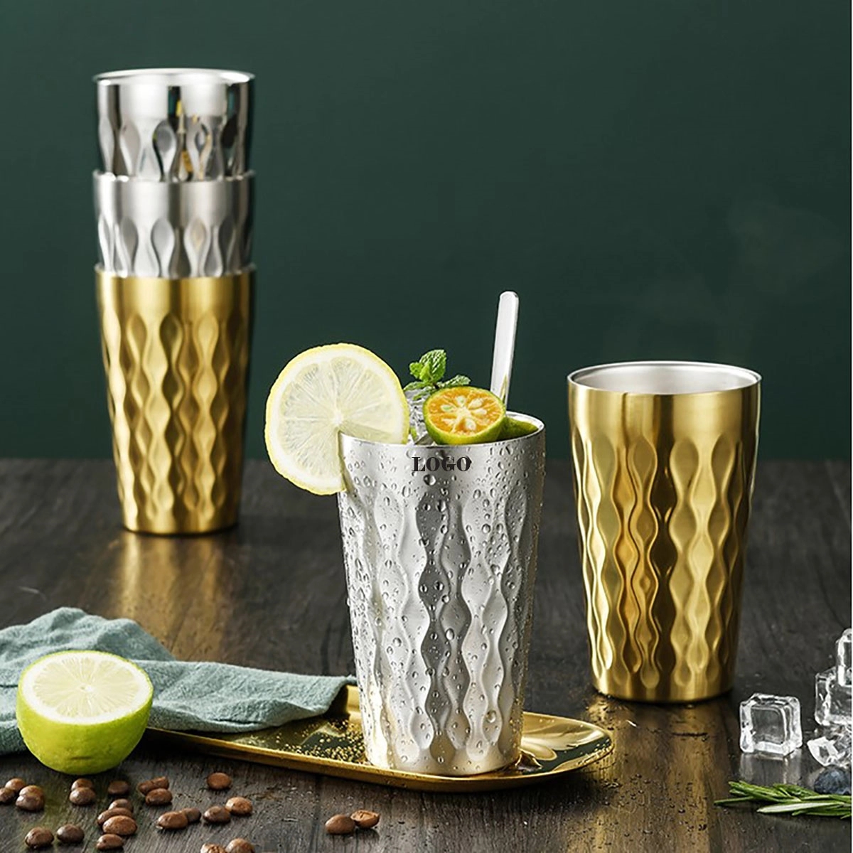 350Ml Stainless Steel Pint Cup Double Wall 1