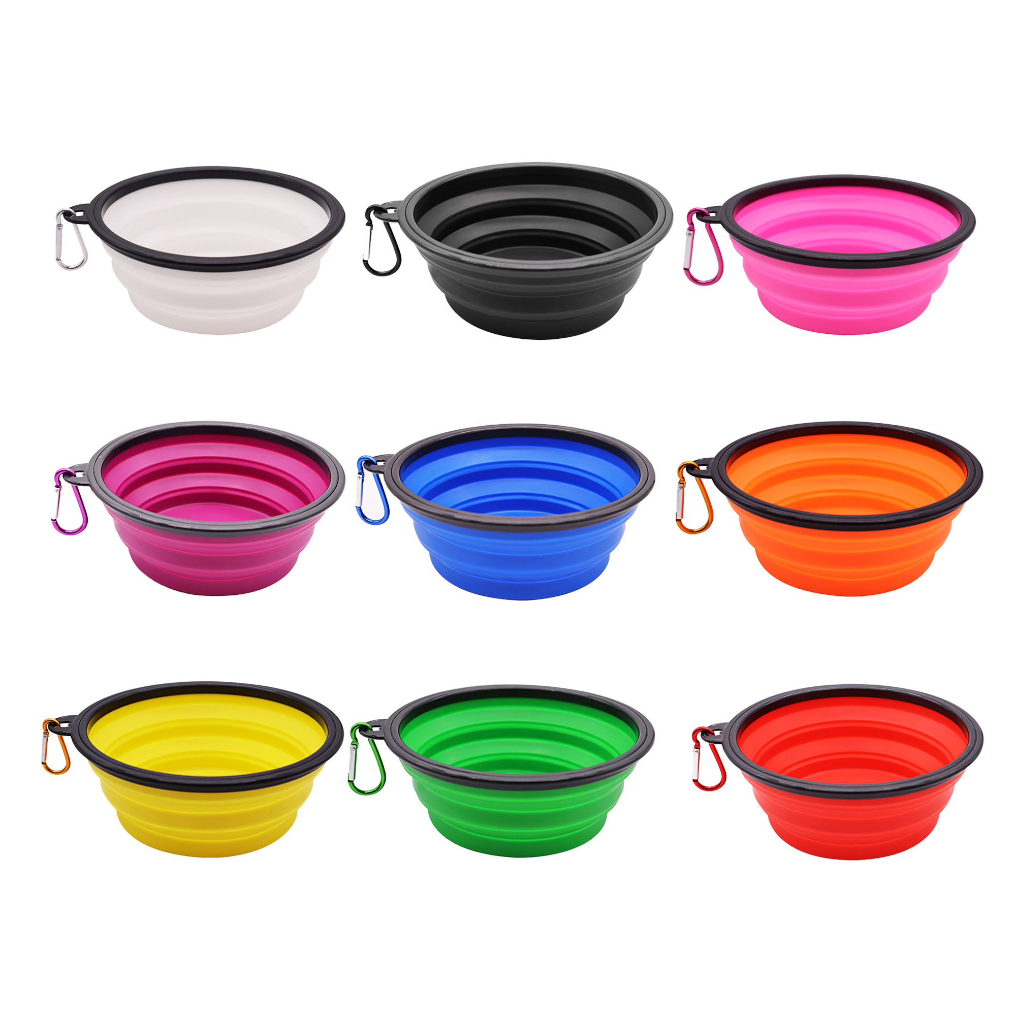 Customizable Safe & Portable Silicone Dog Bowl 2