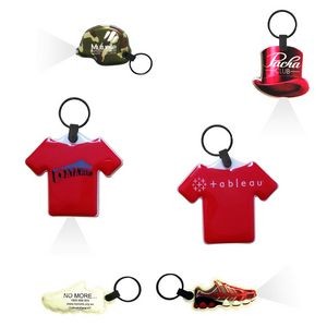 Custom Clothing Themed LED Keychain Flashlight 11