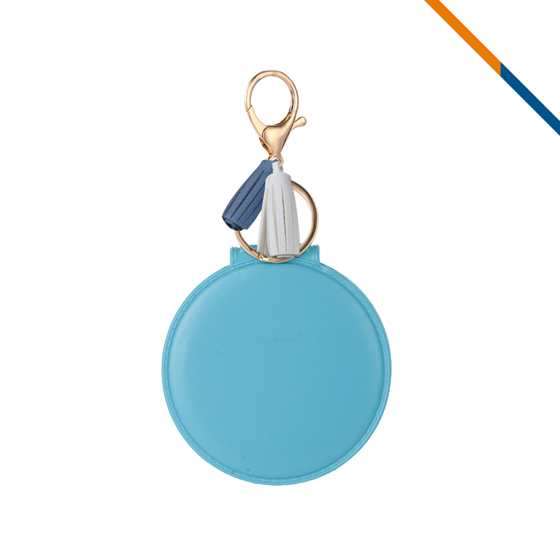 KeyGlow PU Leather Keychain Compact Mirror 6