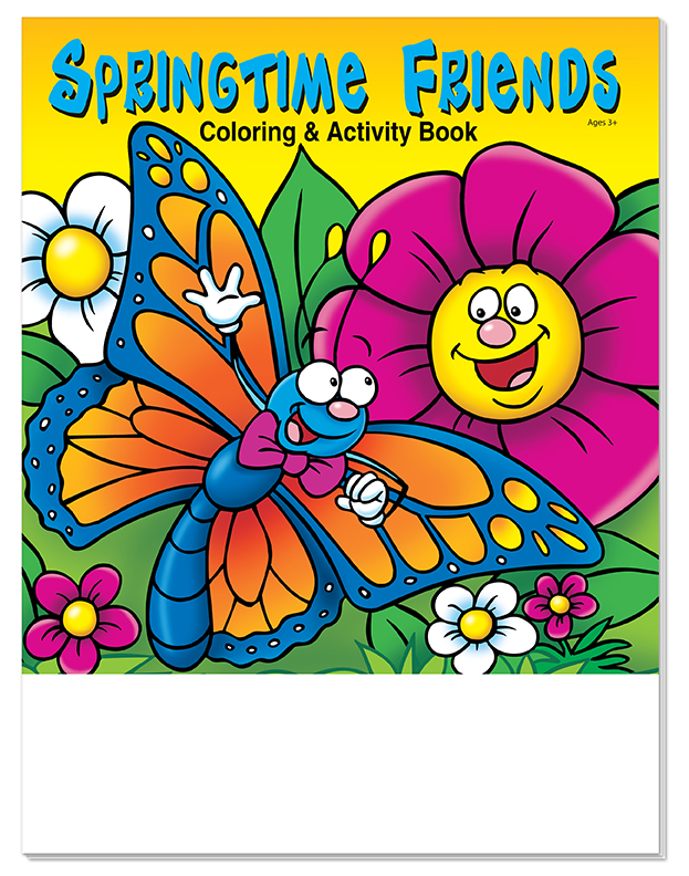 COLORING SET - Springtime Friends Coloring Book Fun Pack 2