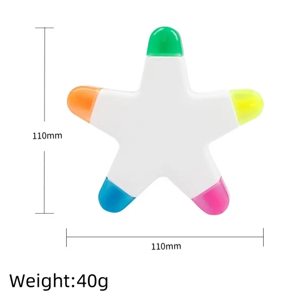 Flower-shaped graffiti fluorescent marker for stationery 3