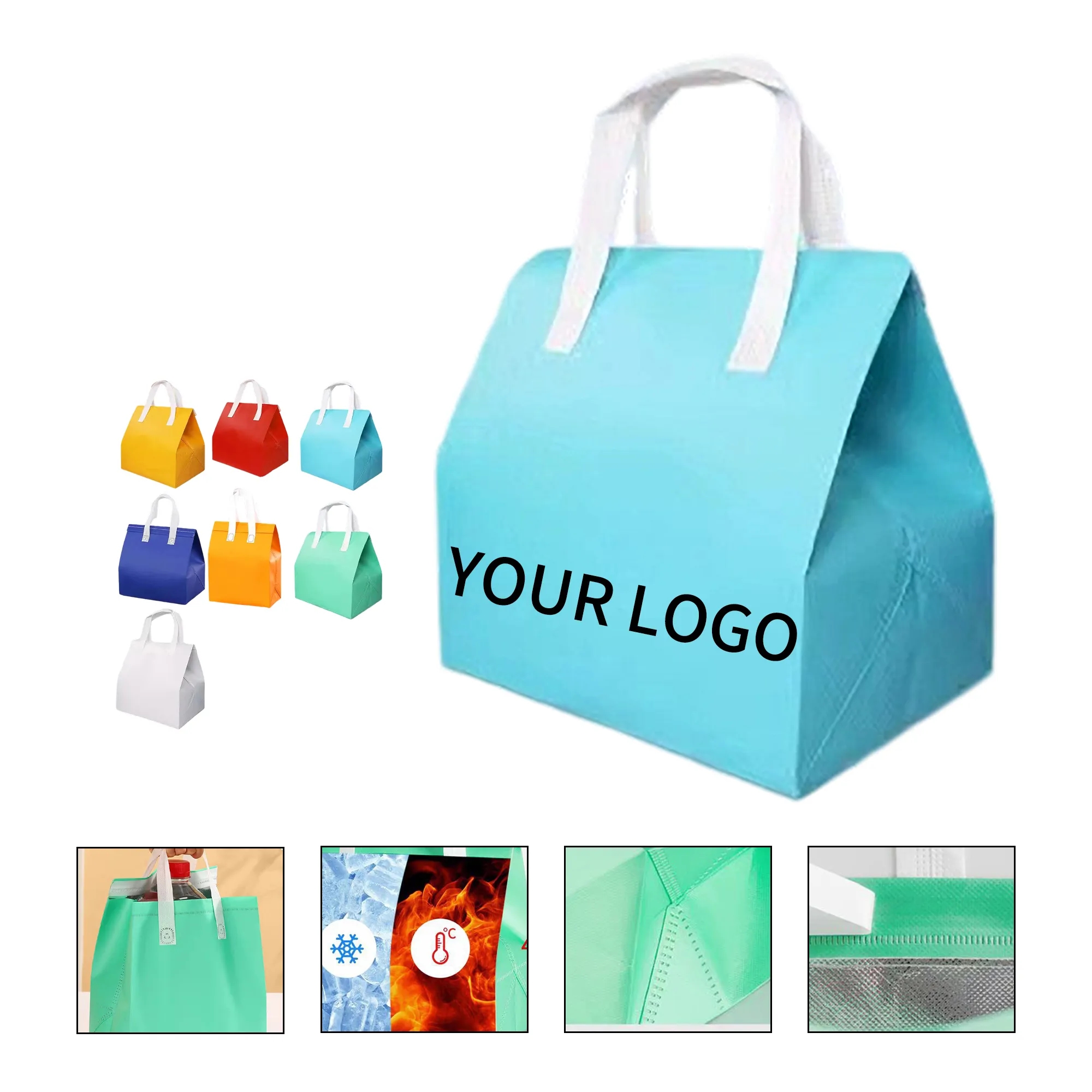 Custom Logo Insulated Takeout Tote 1