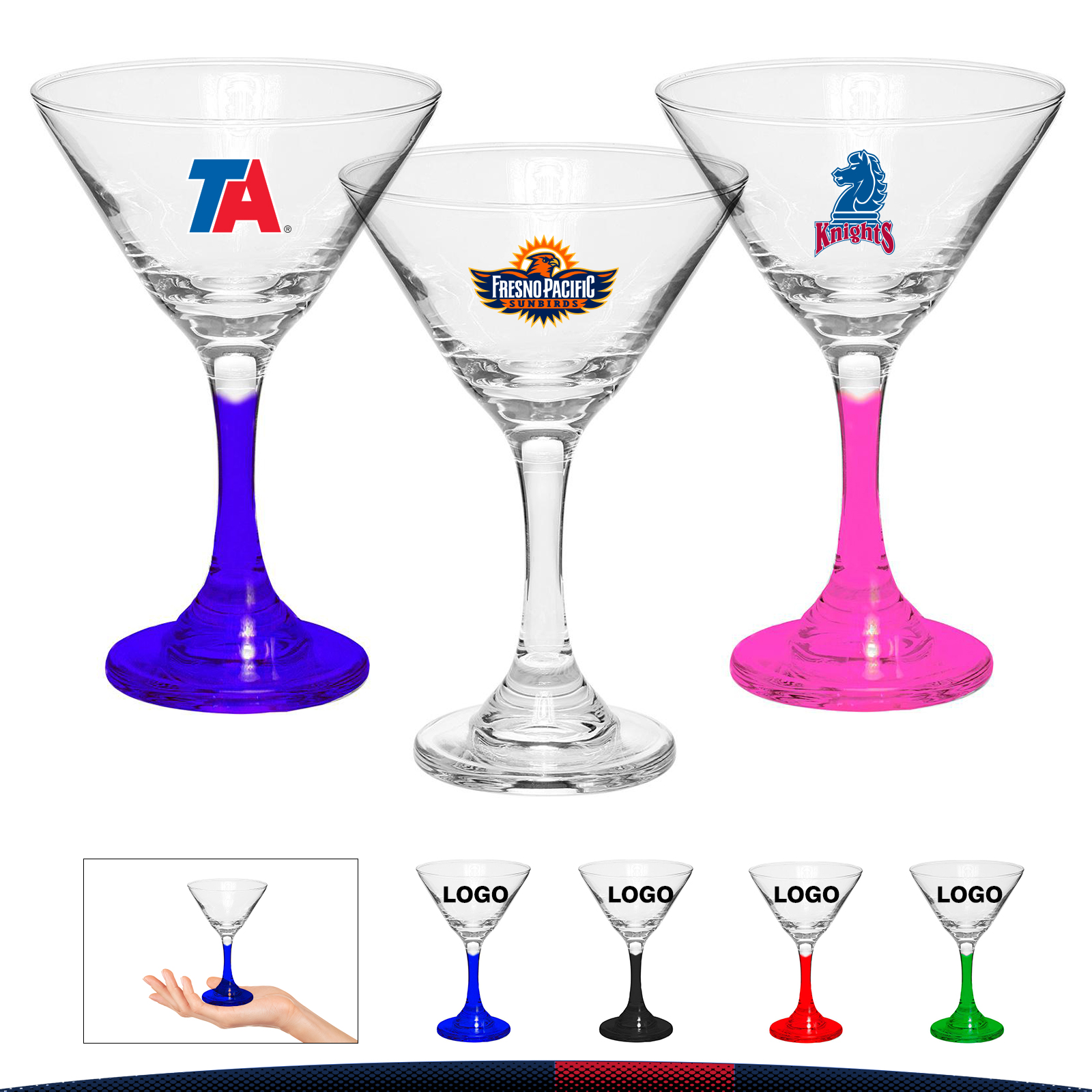 9.25 oz. Cocktail Glass Goblets, custom glassware with logo imprint 2