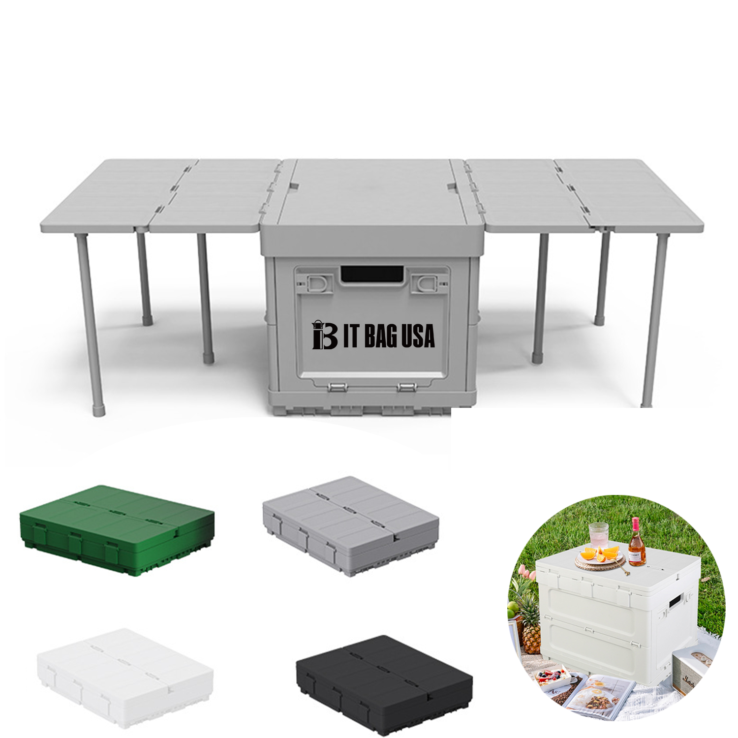 Folding Storage Box With Lid 2