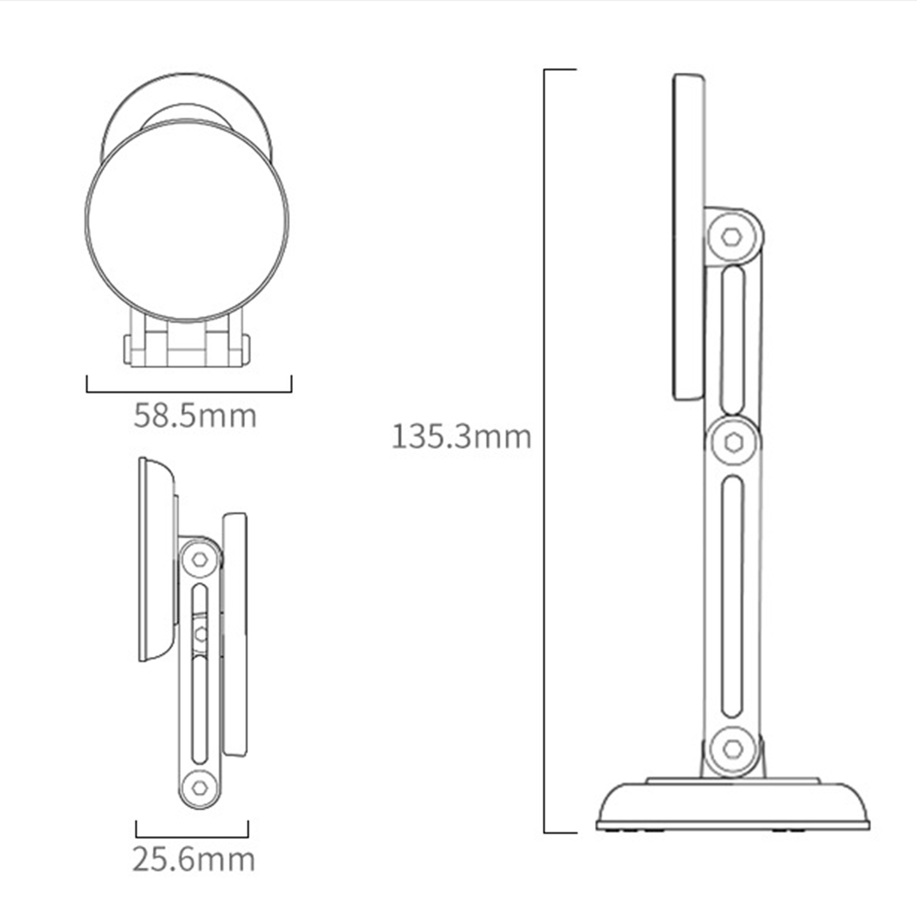 Magnetic Rotating Car Stand Phone Holder 3