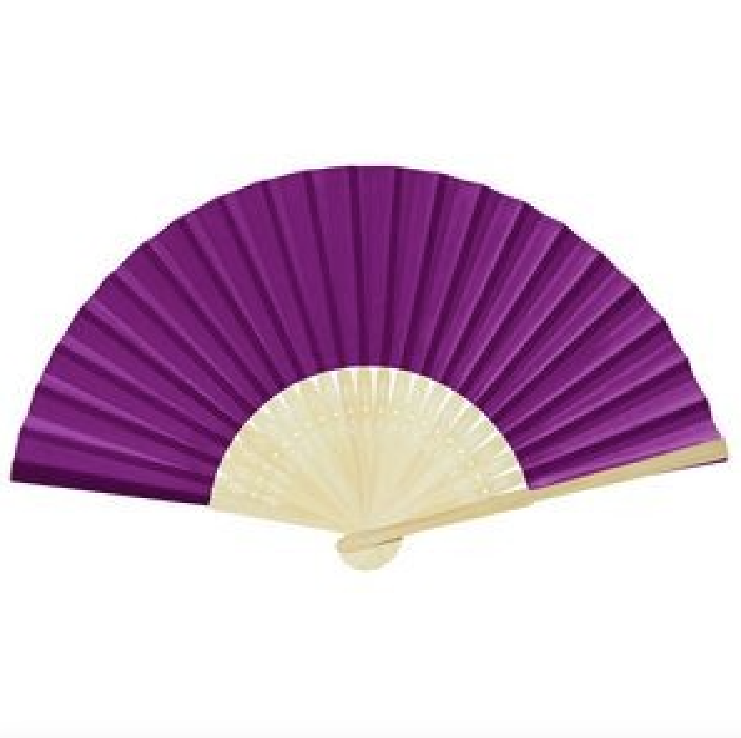 Full-color Folding Bamboo Paper Hand Fan 2