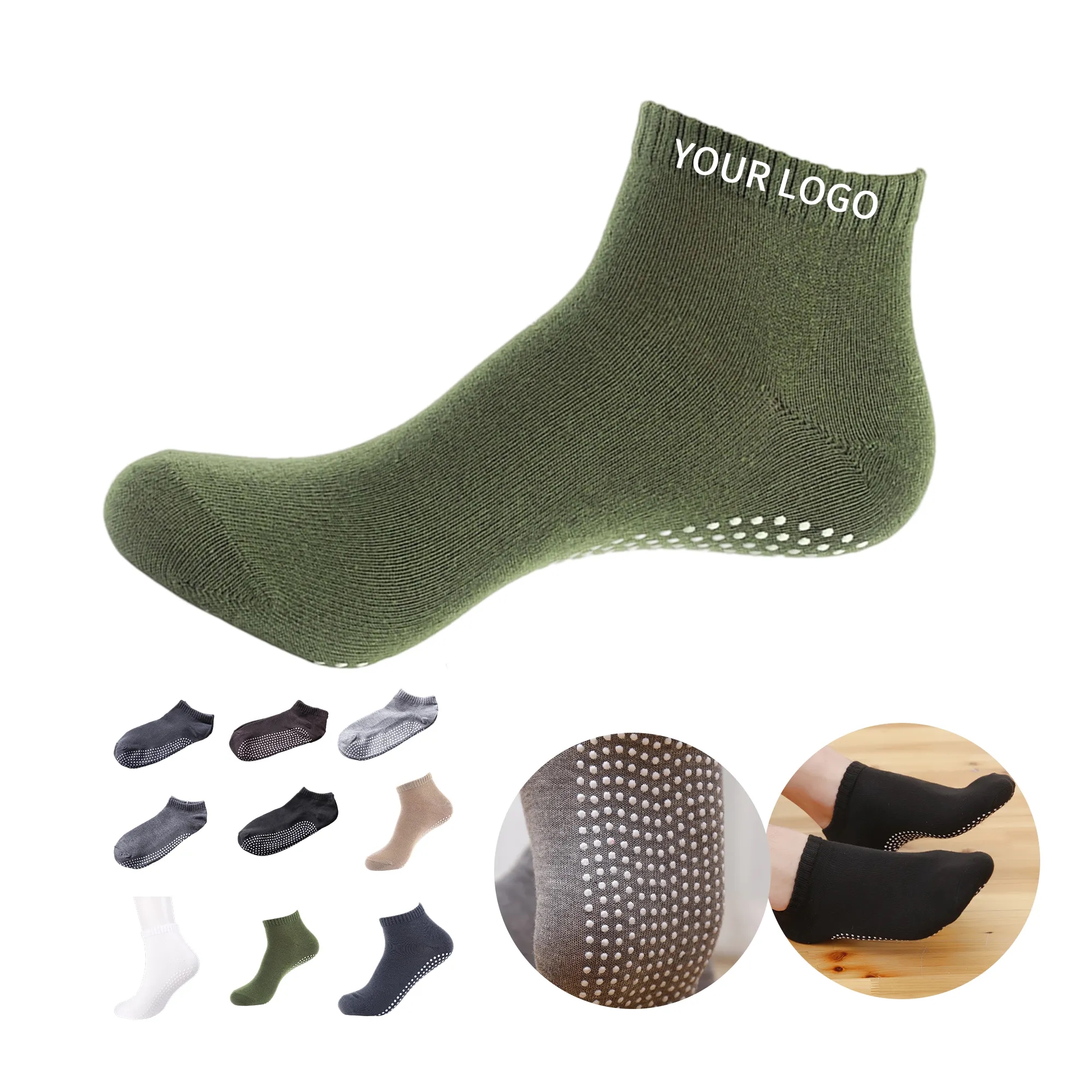 Men's Yoga Socks with Non-Slip Grip 17