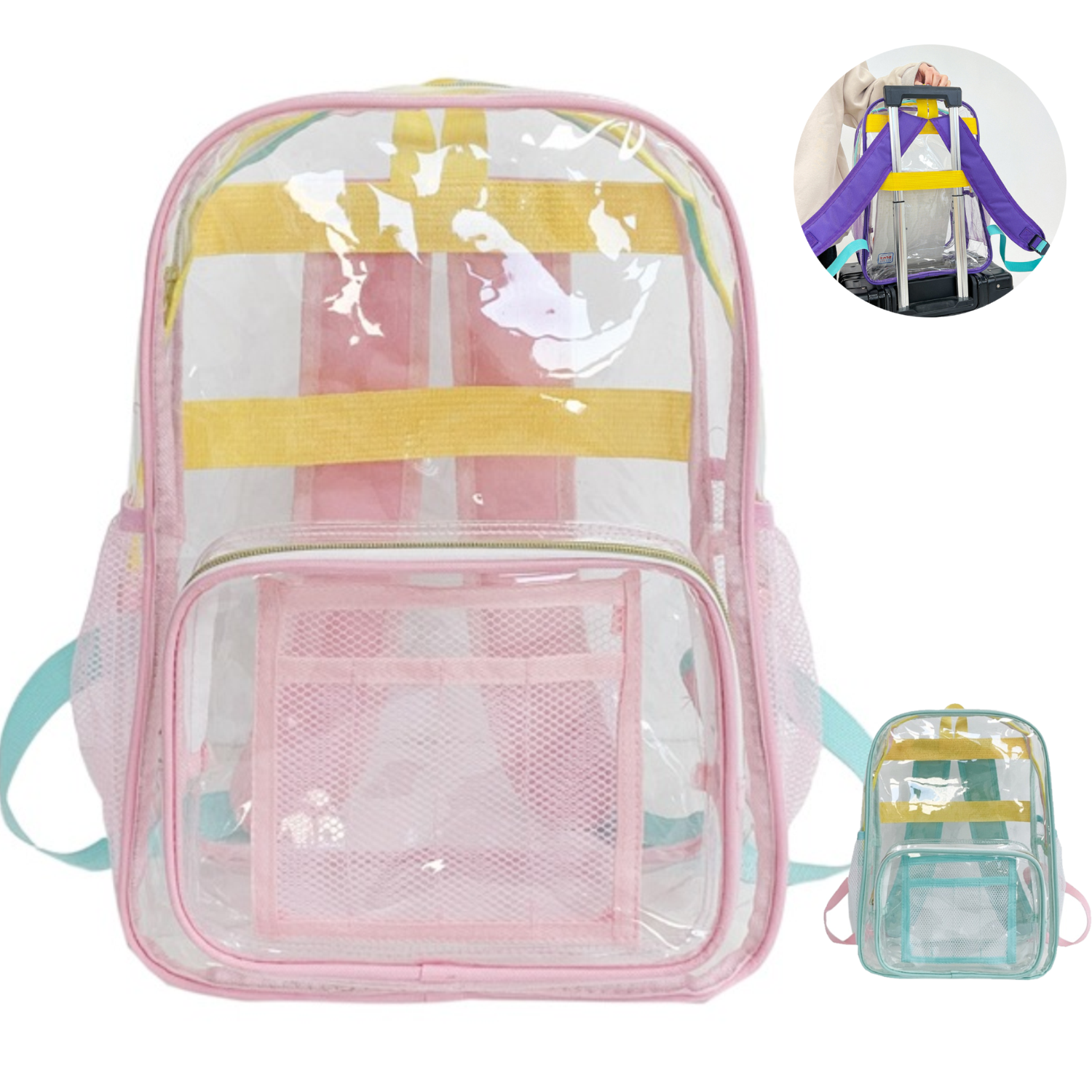 PVC Waterproof Clear Backpack 6