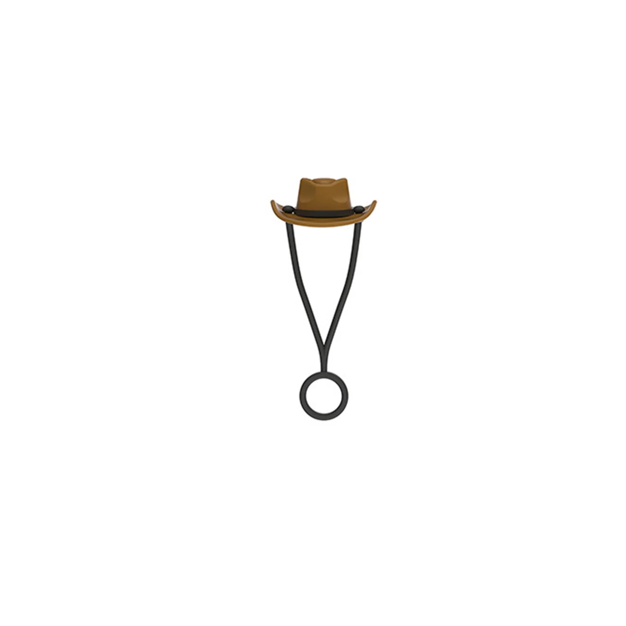 Silicone Cowboy Hat Reusable Straw Tip Cover 10