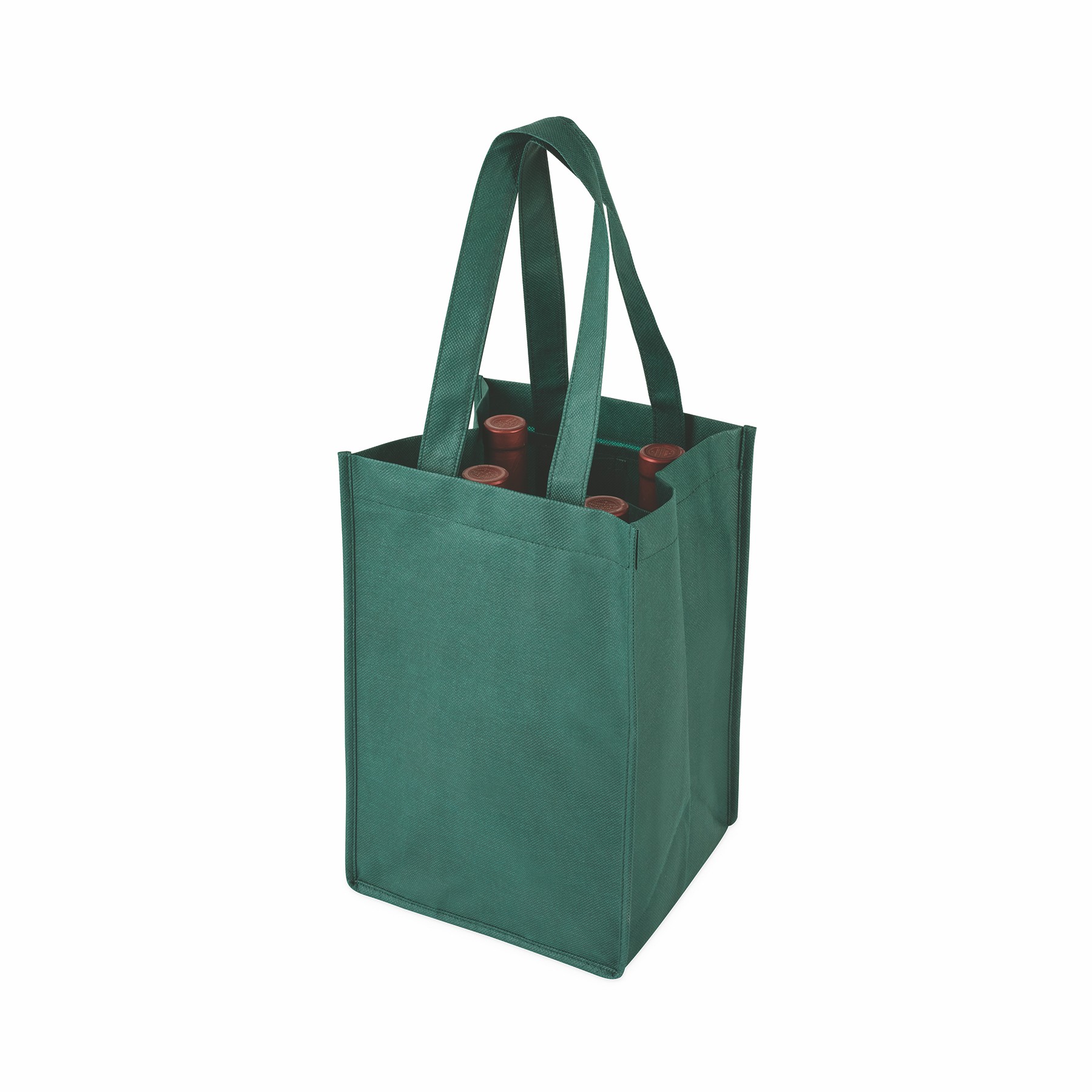 True® 4 Bottle Non-Woven Wine Tote 9