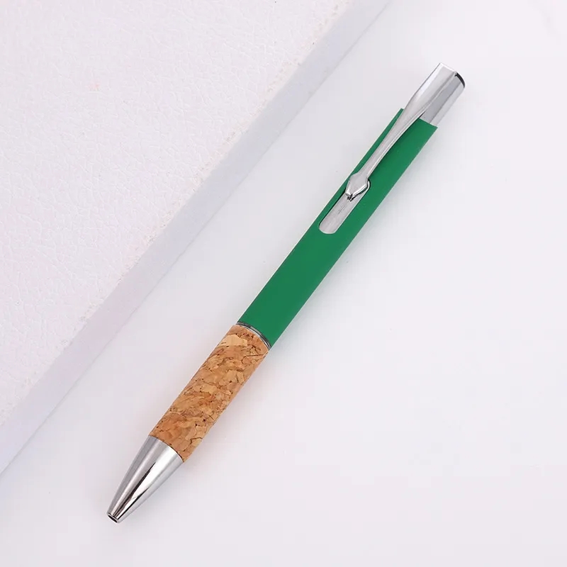 Softy Metal Pen with Natural Cork Grip 2