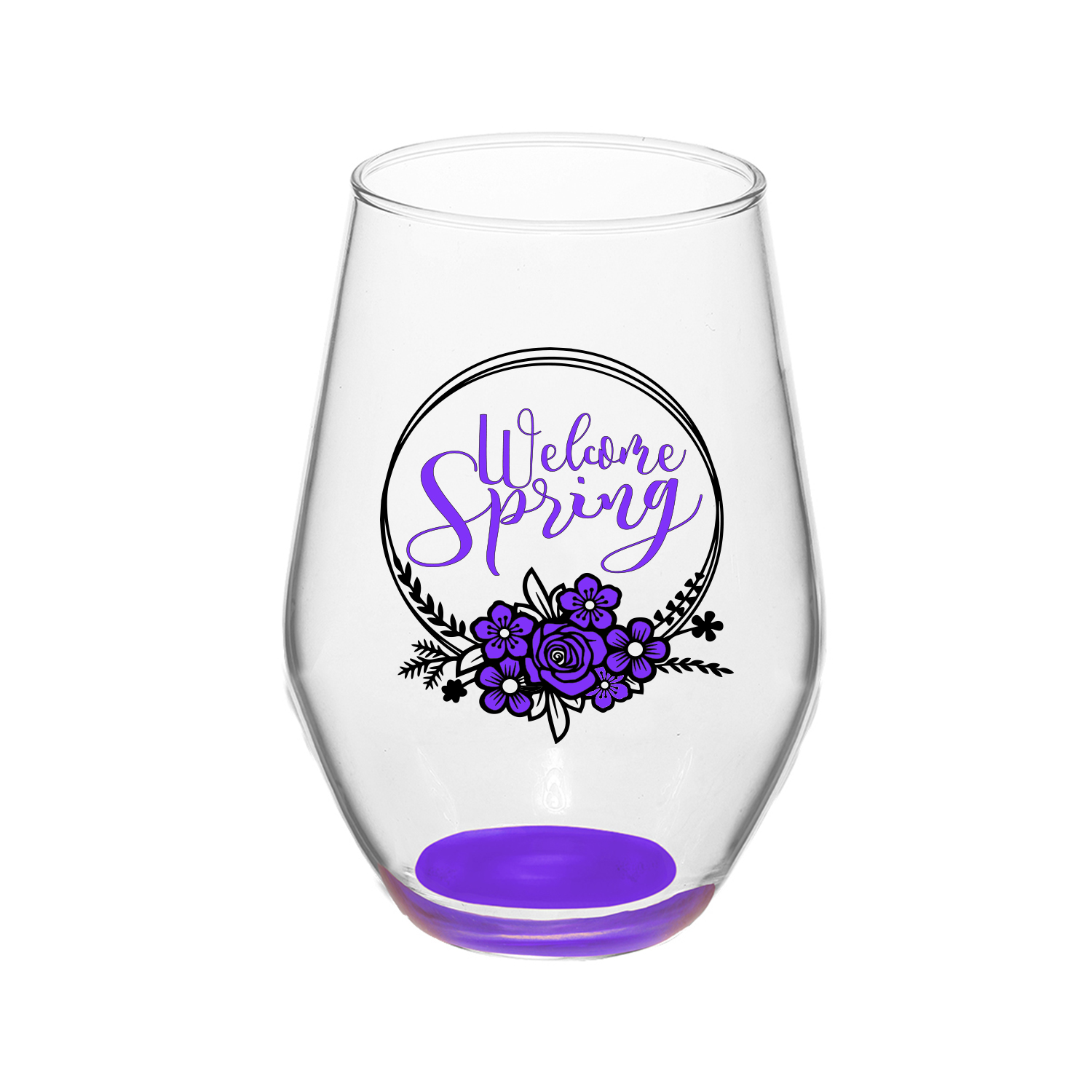 19oz Brigid Stemless Red Wine Glasses (2 Color) 6